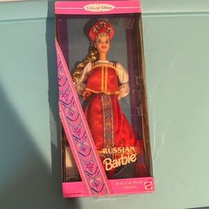 Barbie Russian Collector Doll in Red and Pink